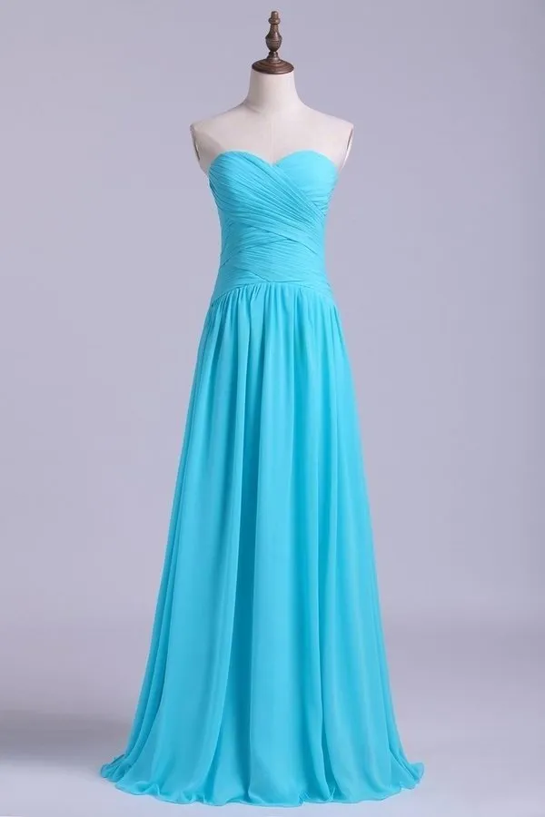 2024 Bridesmaid Dresses/Prom Dresses A-Line Sweetheart Floor-Length PTRSLBP5