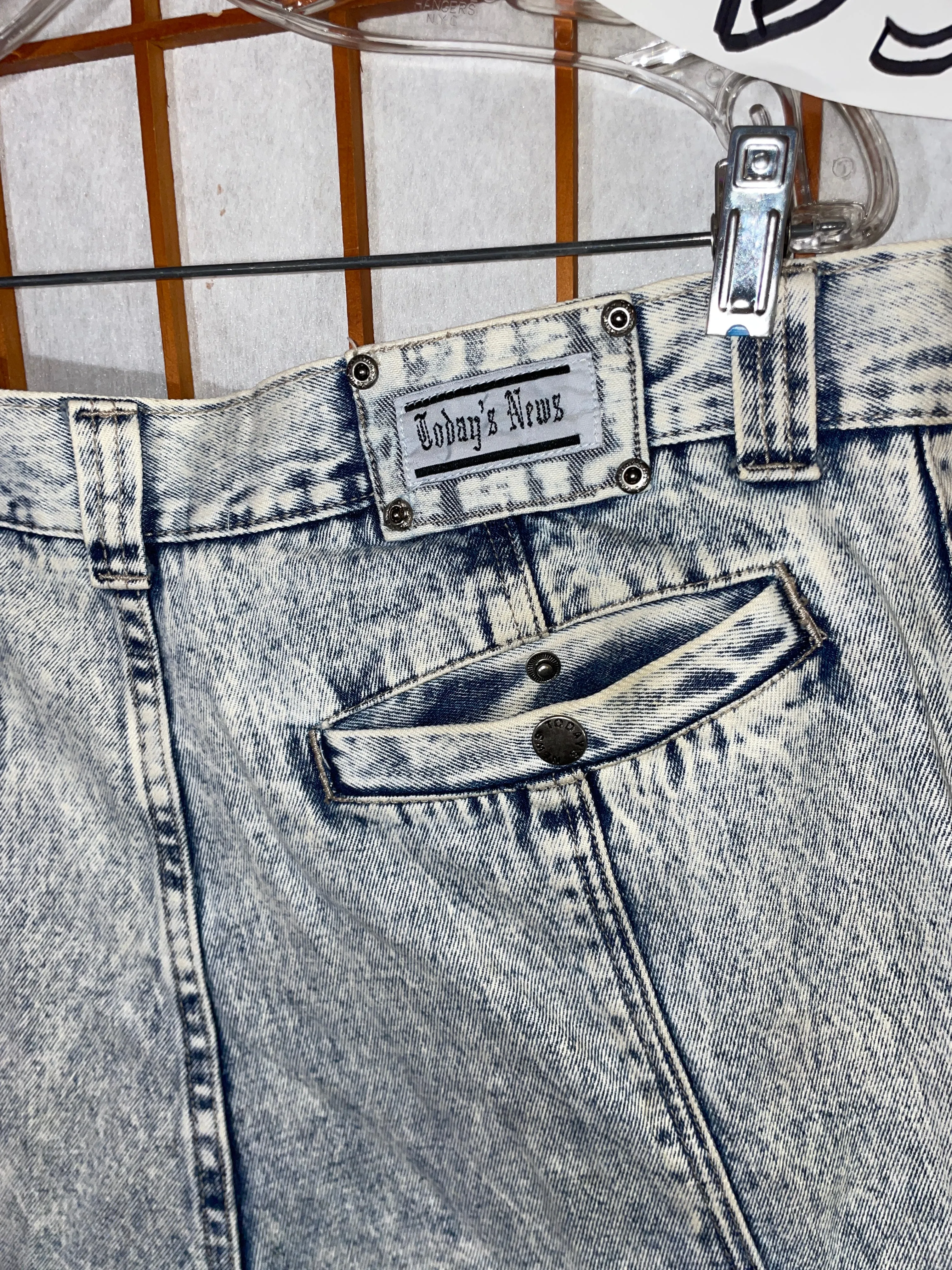 Acid Wash Cargo Pants Men Jeans Today's News 36x30