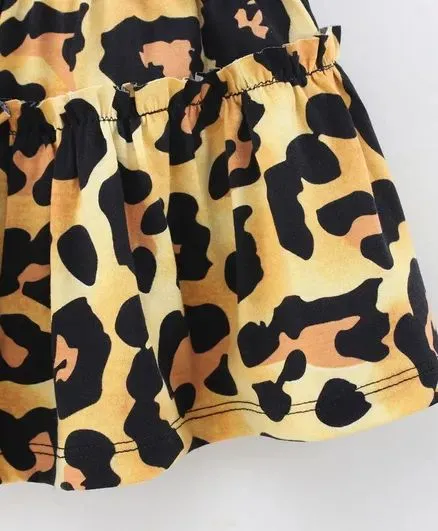 Animal Print Skirt - Yellow