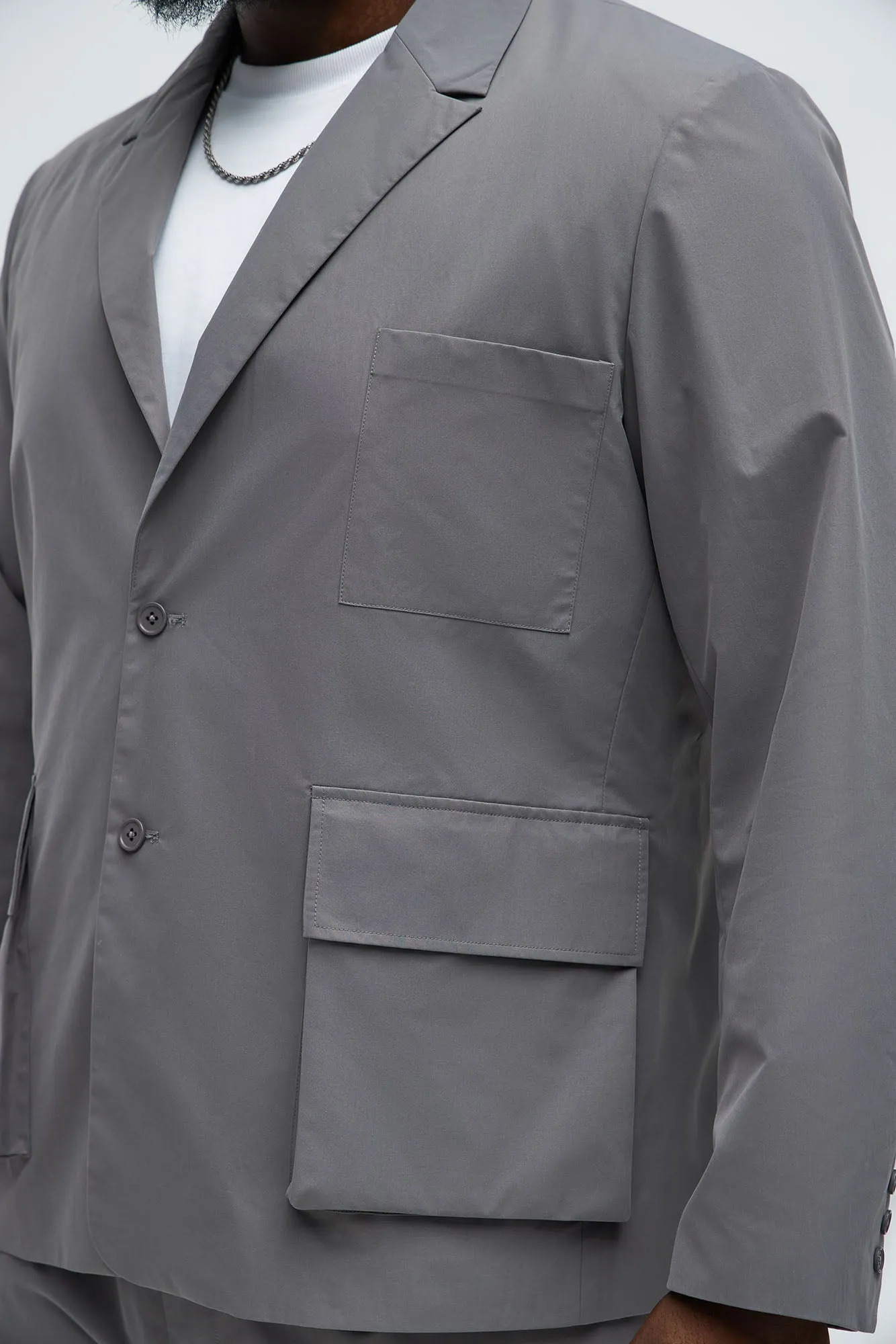 Ansel Tech Blazer - Charcoal