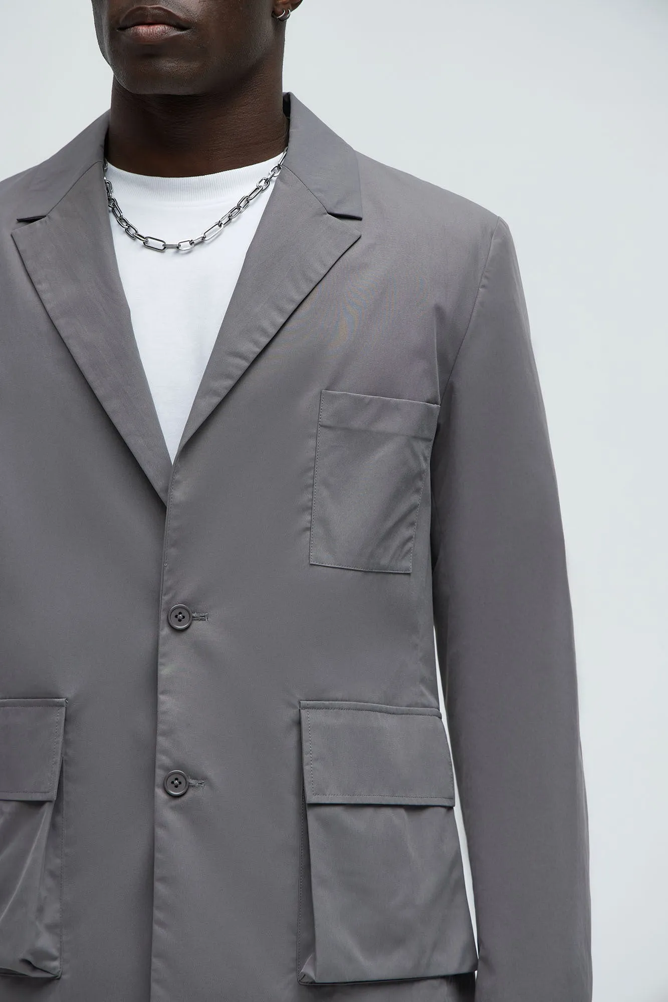 Ansel Tech Blazer - Charcoal