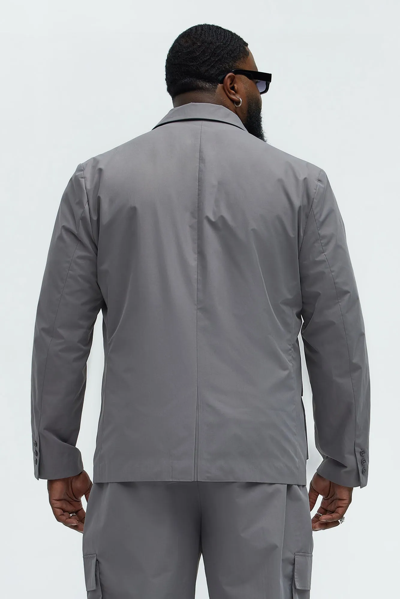 Ansel Tech Blazer - Charcoal