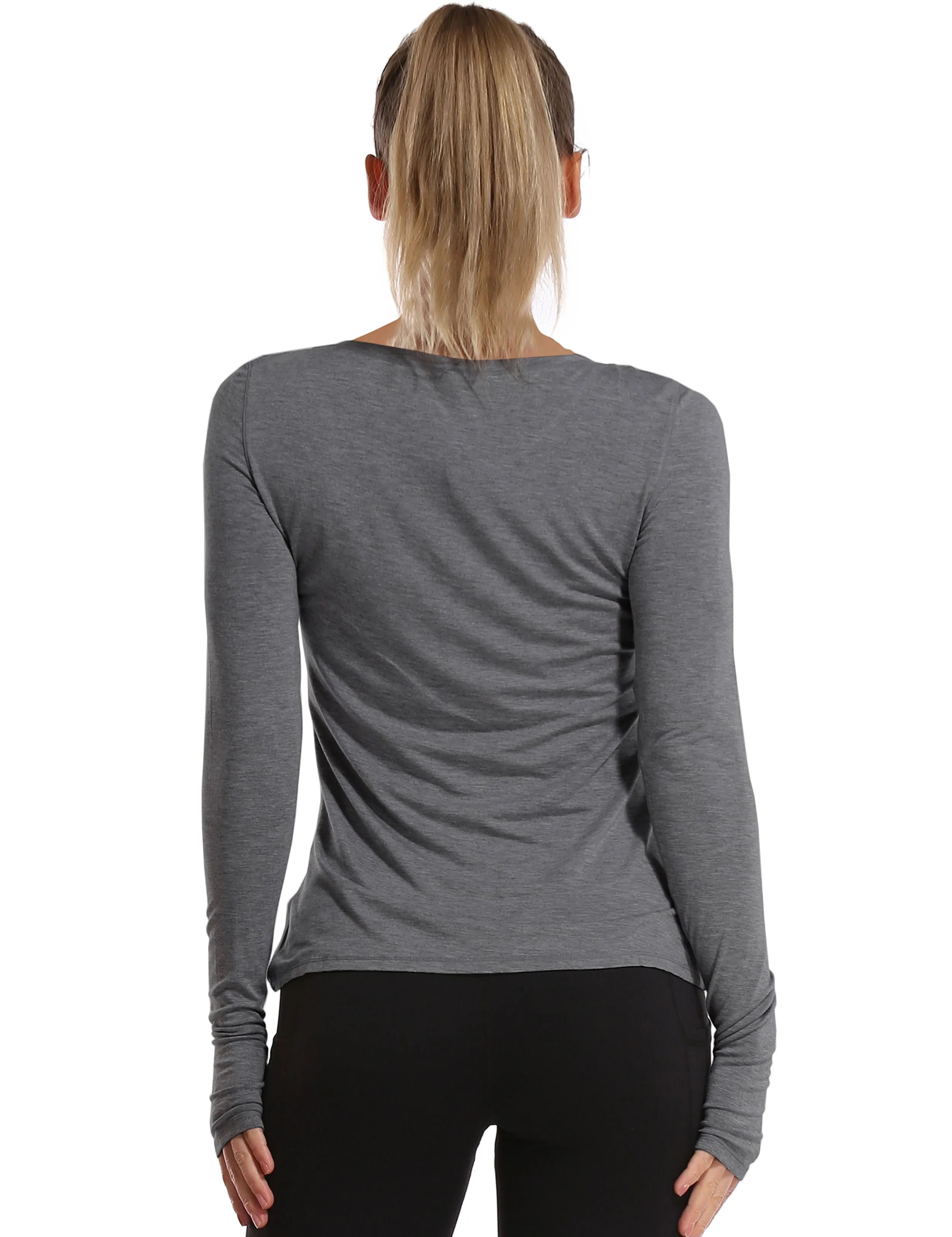 Athlete Long Sleeve Tops heathercharcoal_Golf