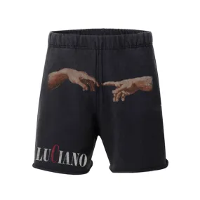 Black Hand of God Retro Shorts