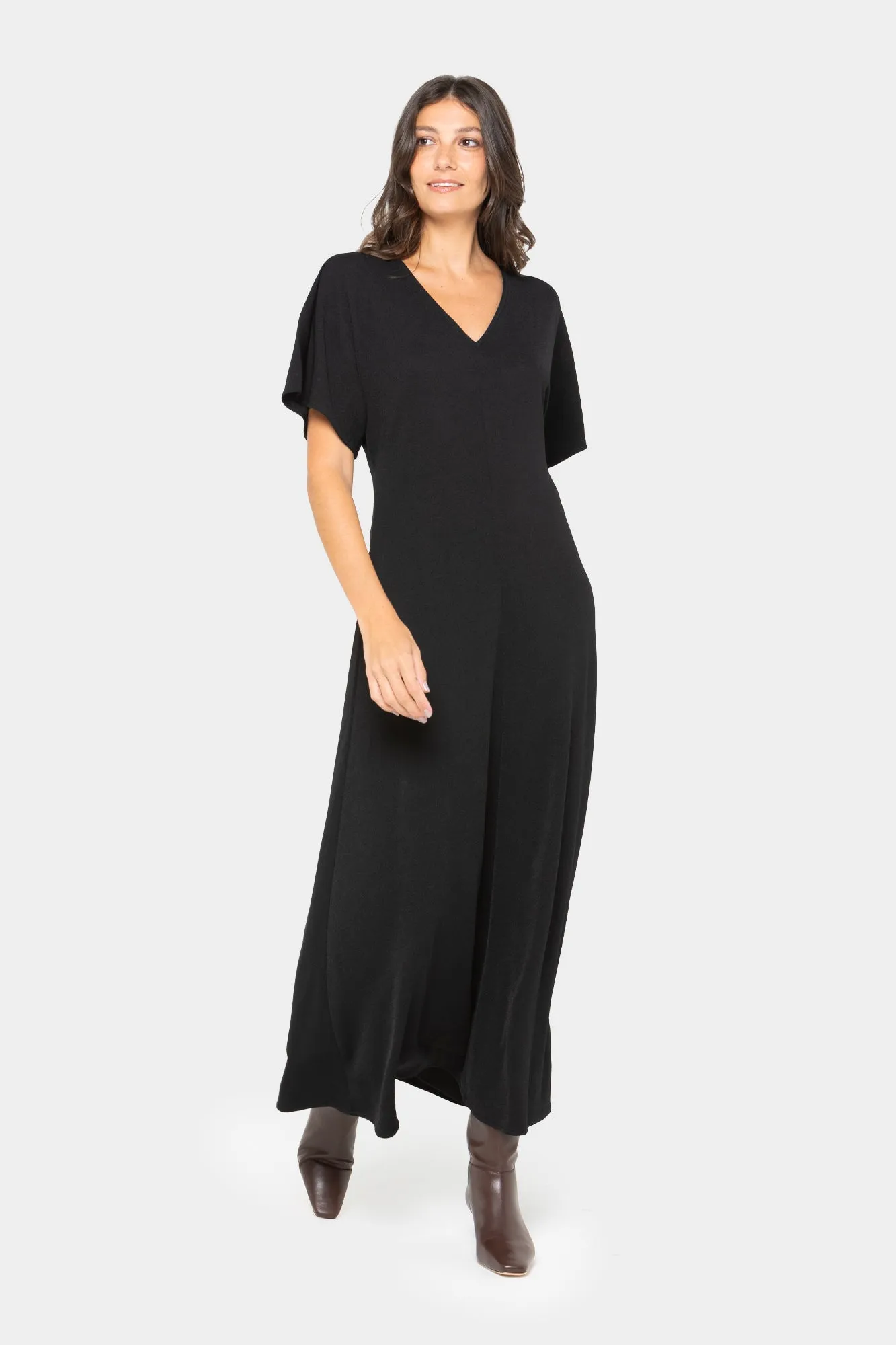 Black Label Crepe Knit Dress