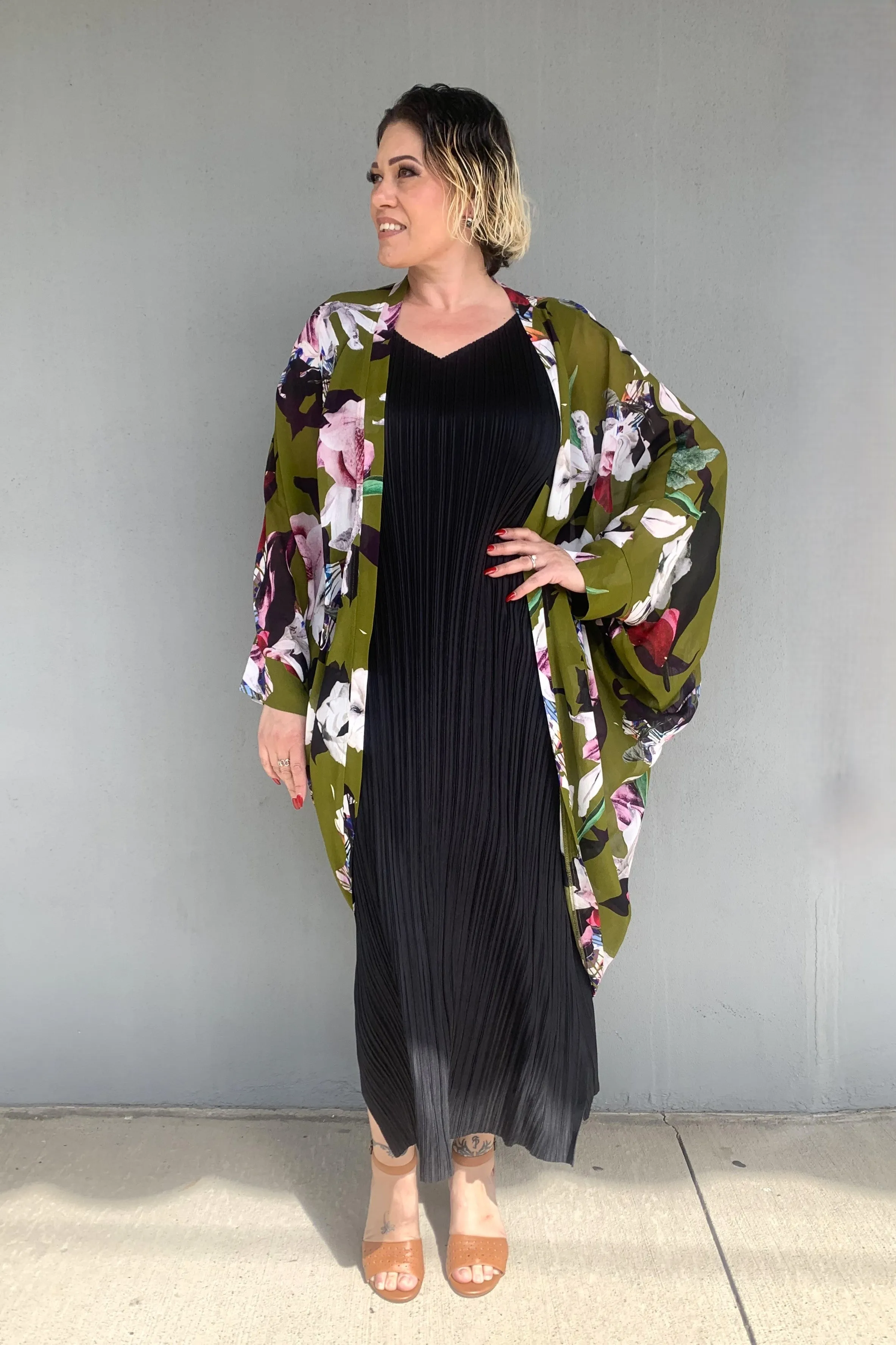 Blanc - T543 Swann Kimono