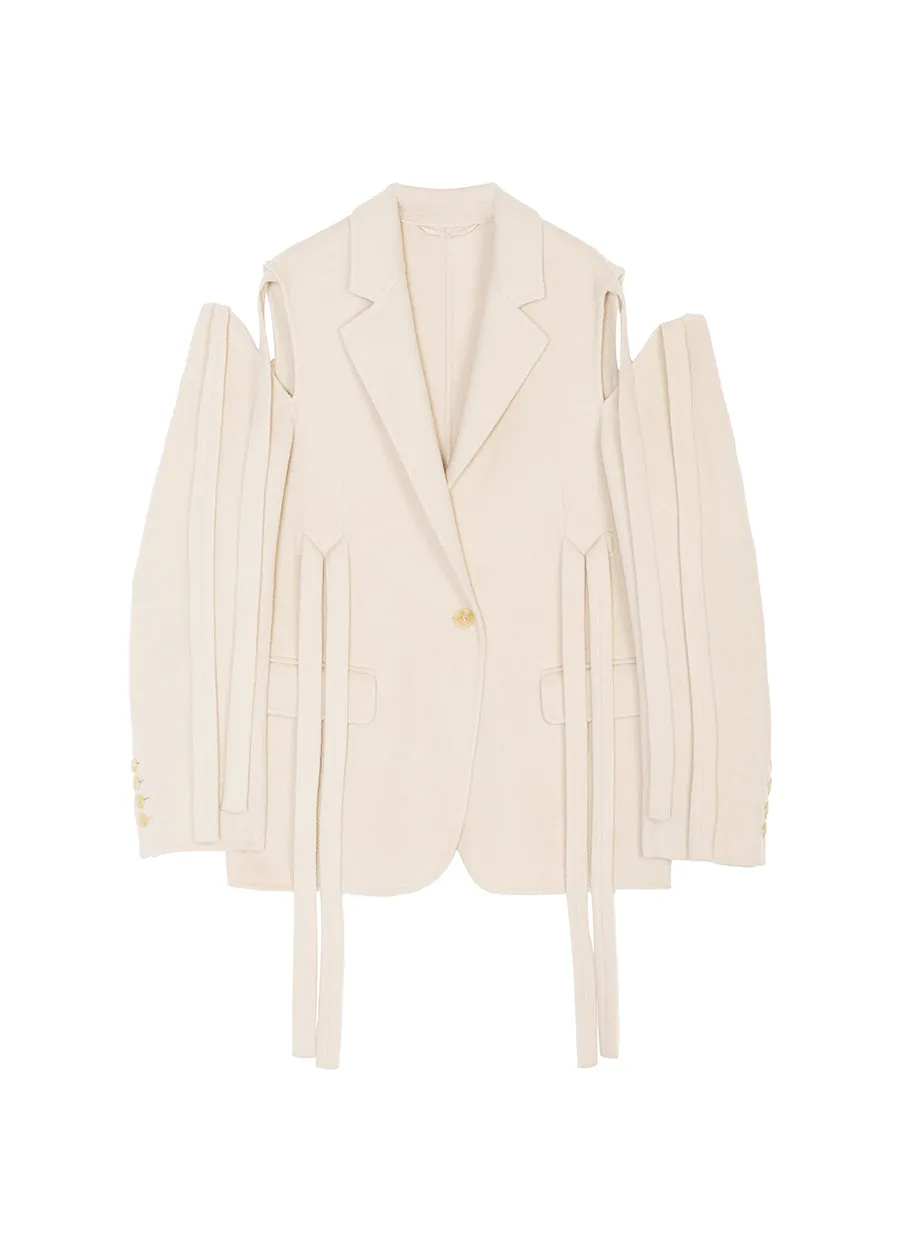 Blazer /  JNBY Relaxed Cut-out Wool Blazer