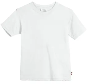 Boys Soft Cotton Jersey Short Sleeve Crew Tee | White