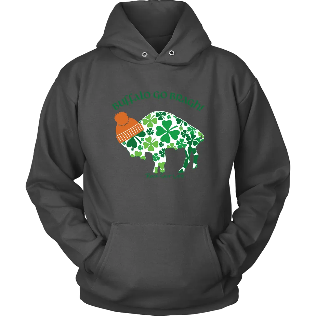 Buffalo Go Bragh Rock Salt Life St. Patricks Day Unisex Hoodie