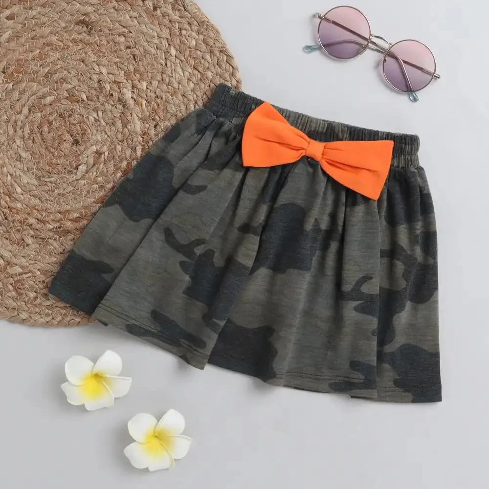 Camouflage Printed Skirt