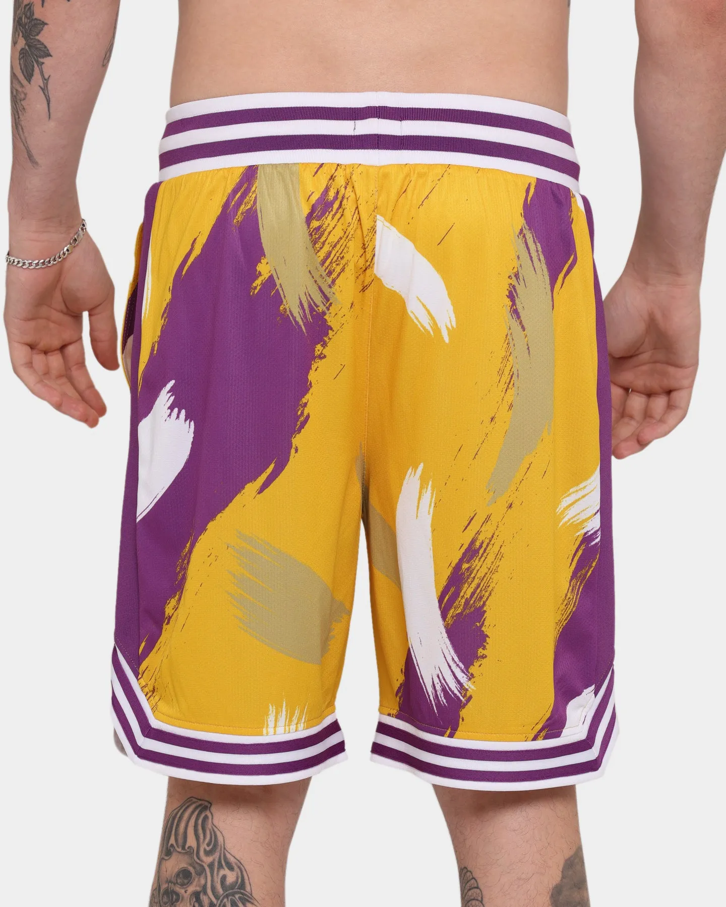 Carré Retro Ball Short Yellow/Purple/W