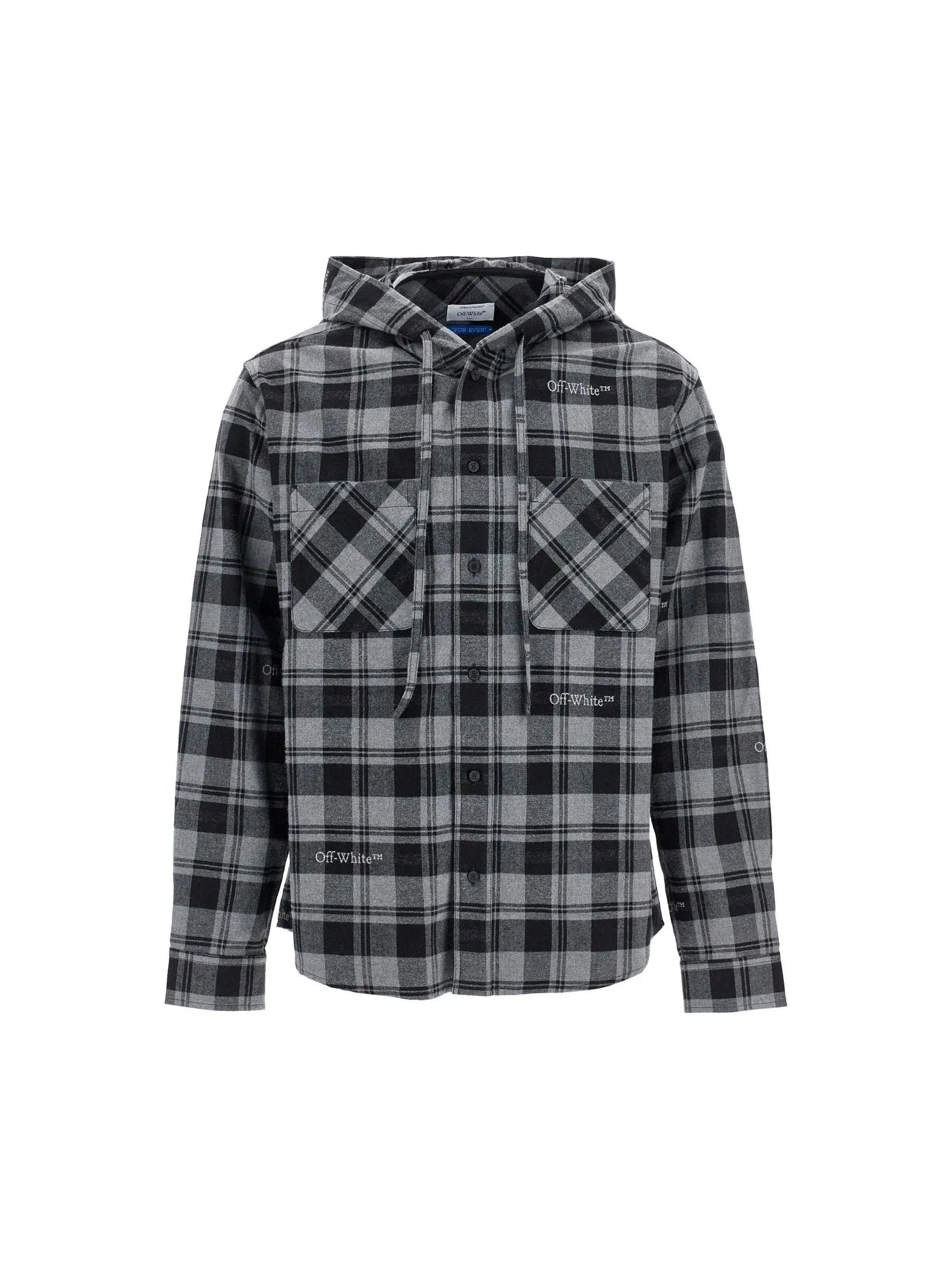 Checked Flannel Overshirt Hood