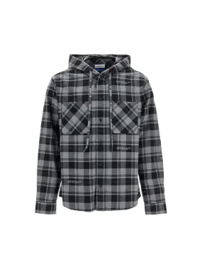 Checked Flannel Overshirt Hood