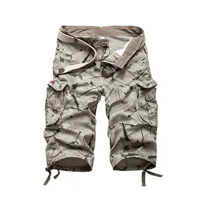 Cotton Cargo Retro Multi Pocket Style Men Shorts