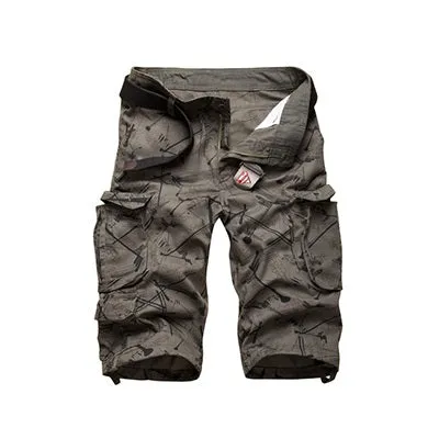 Cotton Cargo Retro Multi Pocket Style Men Shorts