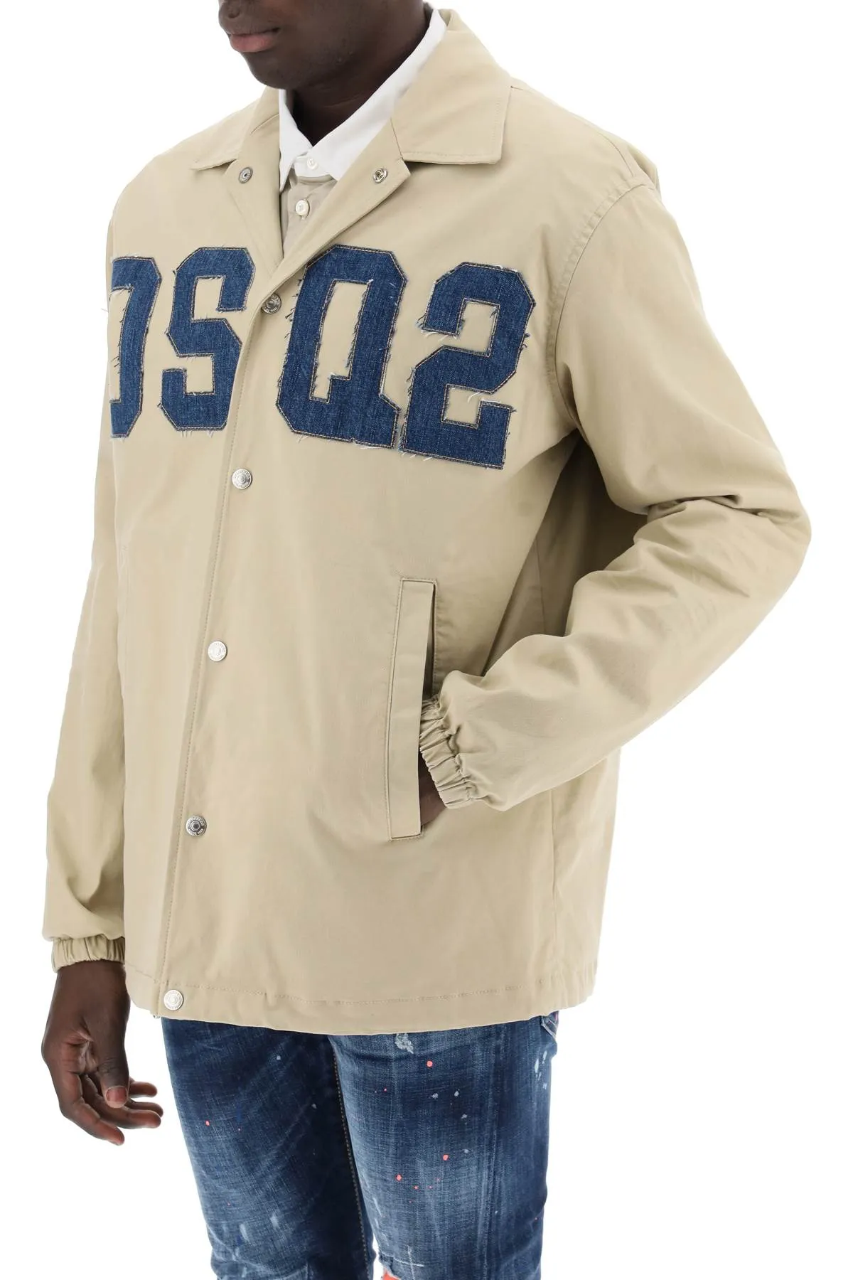 cotton coach overshirt