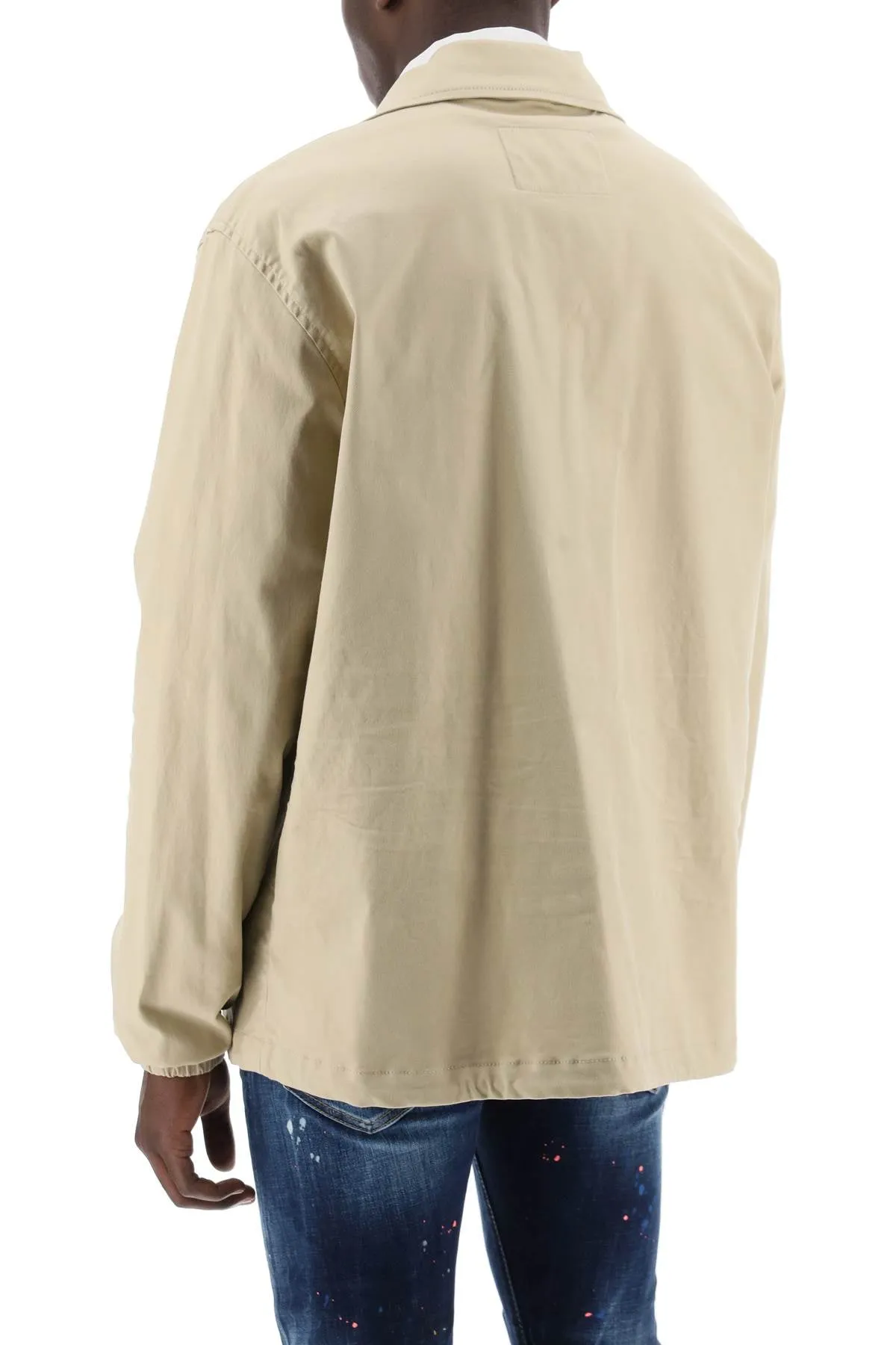 cotton coach overshirt