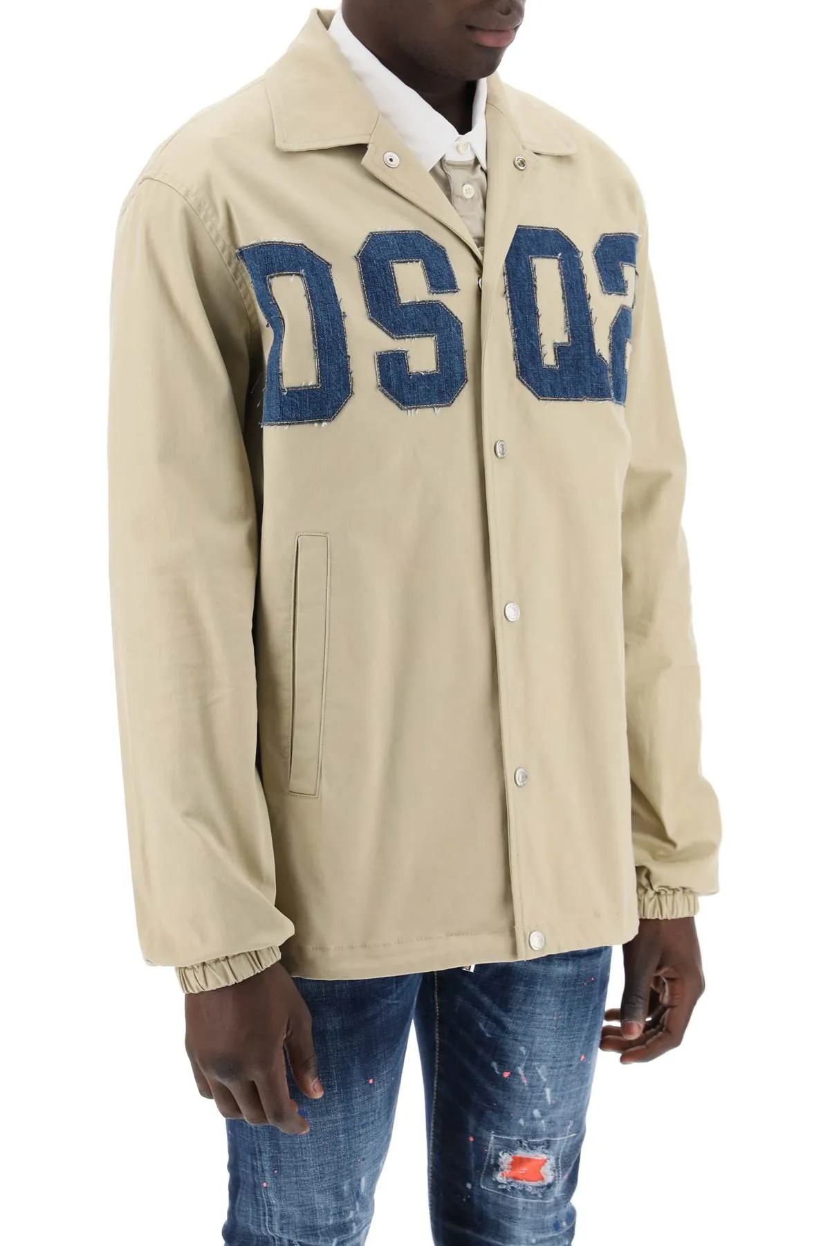 cotton coach overshirt