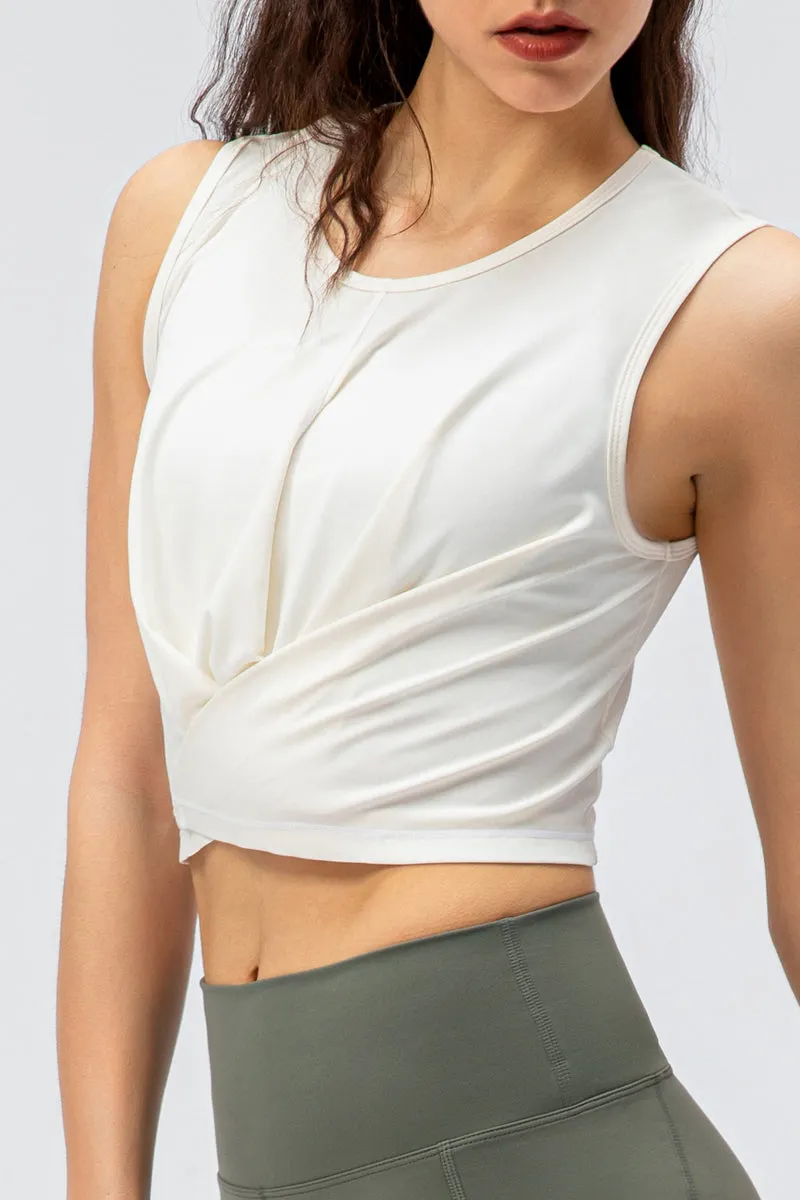 Cropped Tank Tops with Bandage