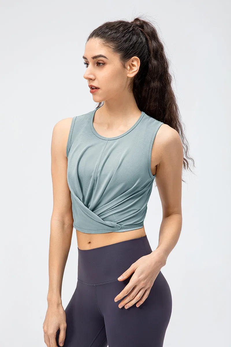 Cropped Tank Tops with Bandage