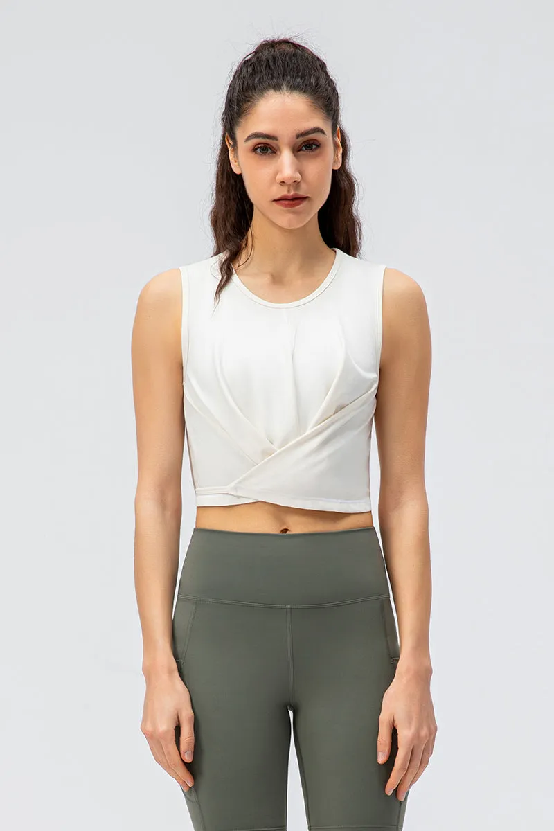 Cropped Tank Tops with Bandage