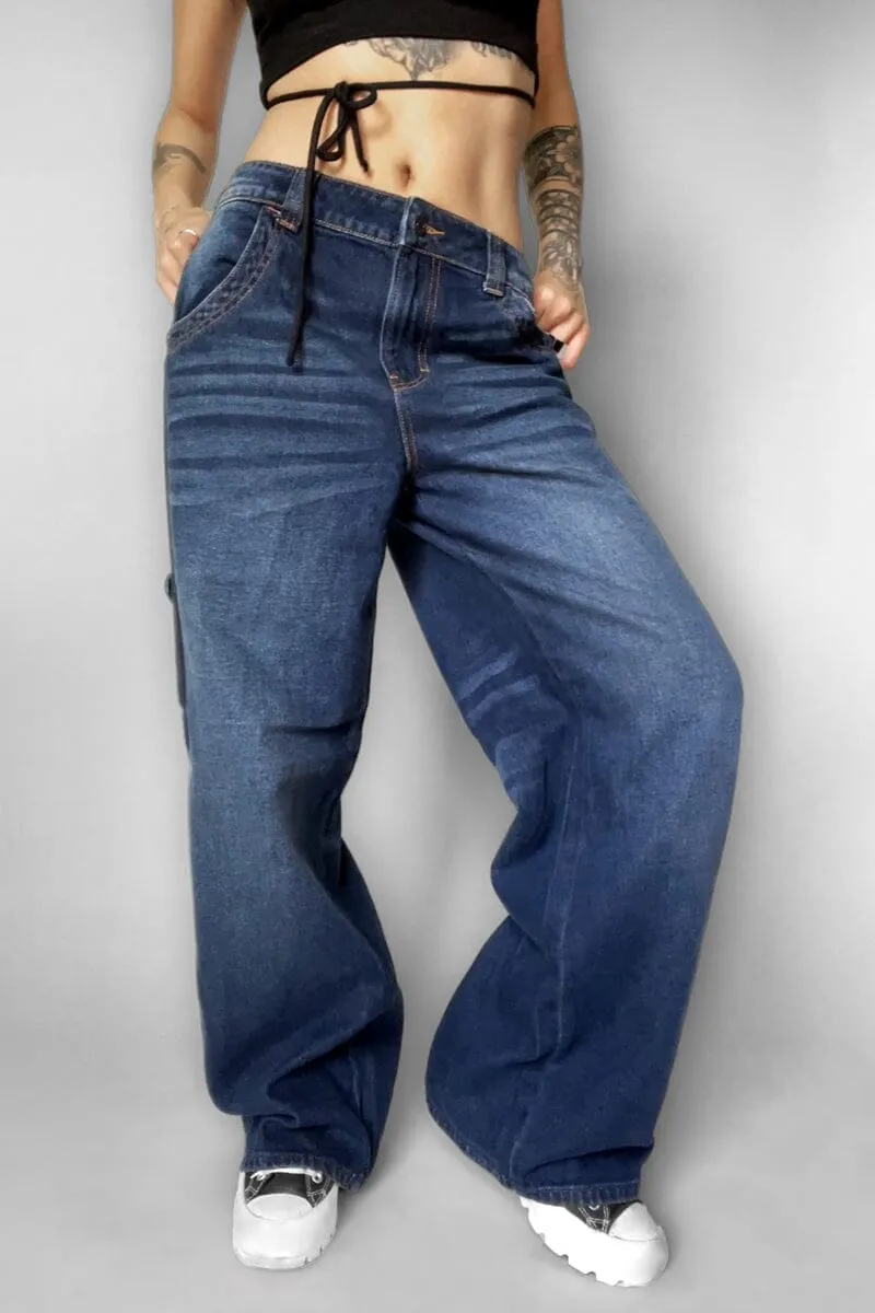 Dark Wash Skater Jeans