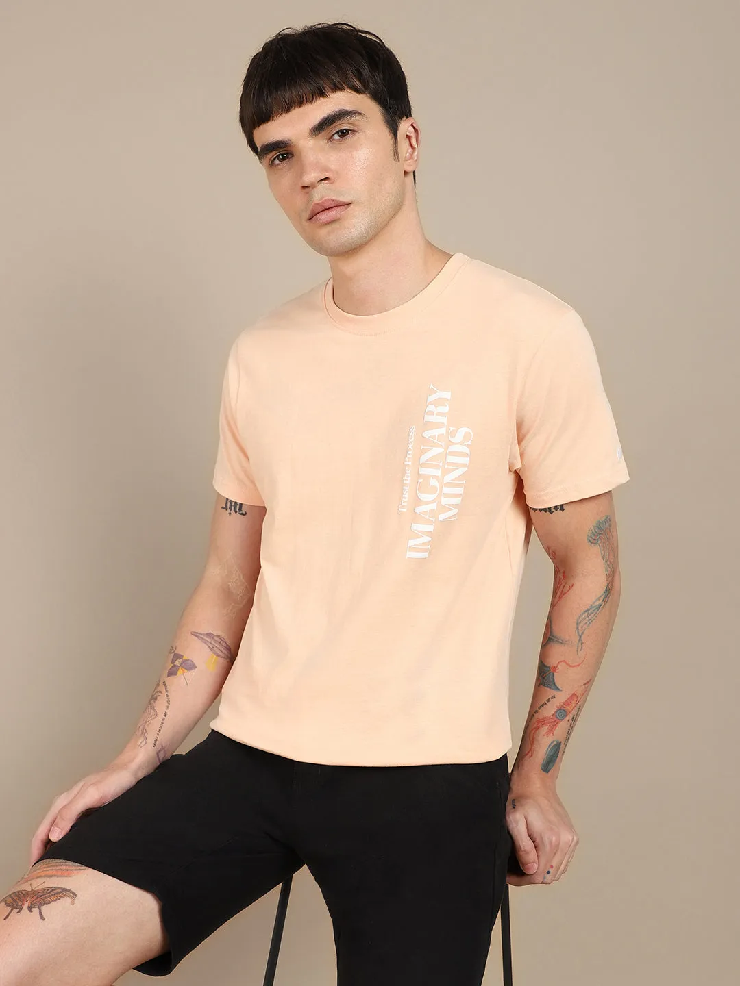 Dennis Lingo Typography Printed Slim Fit T-shirt