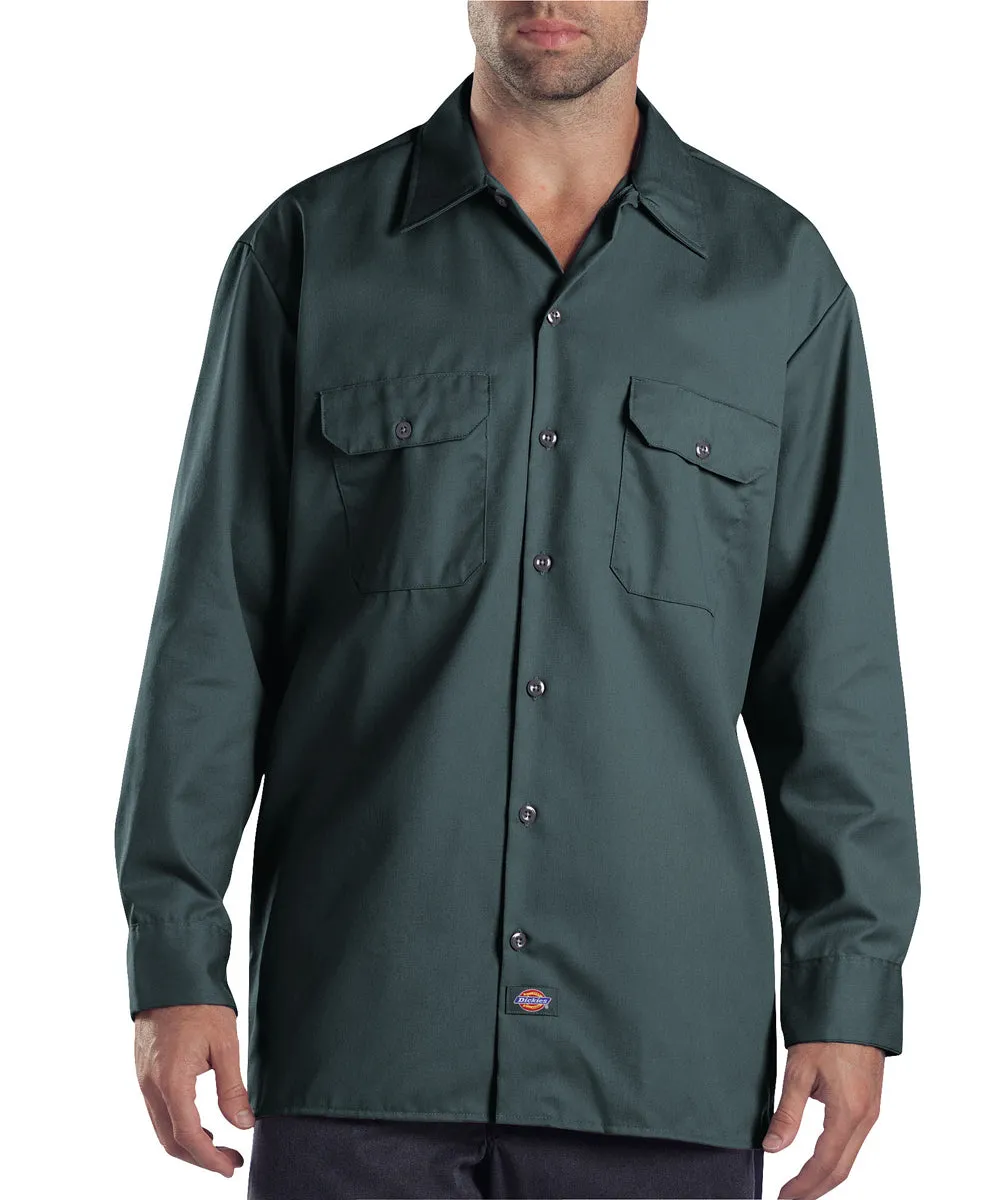 Dickies Long Sleeve Work Shirt - Lincoln Green