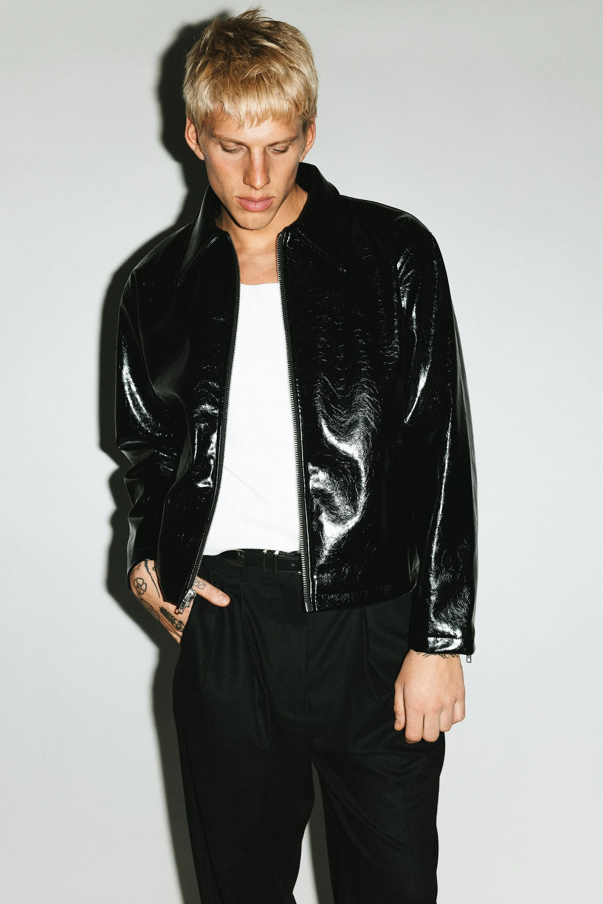 Fairfax Vinyl Blouson  |  Black