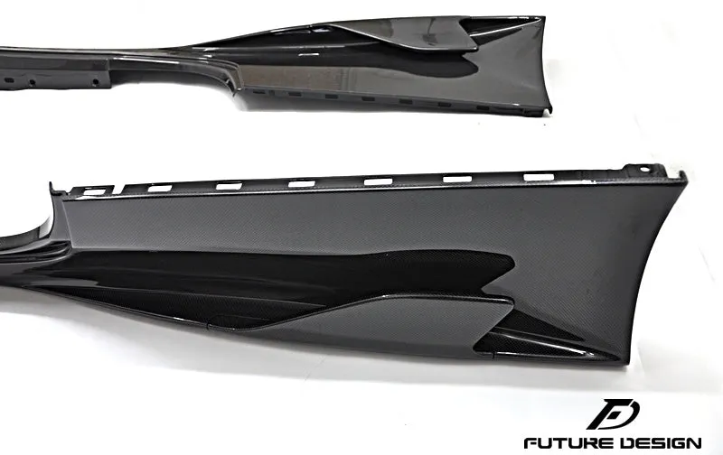 Future Design Dry Carbon Fiber Speciale Style Side Skirts for Ferrari 458 Italia / Spyder