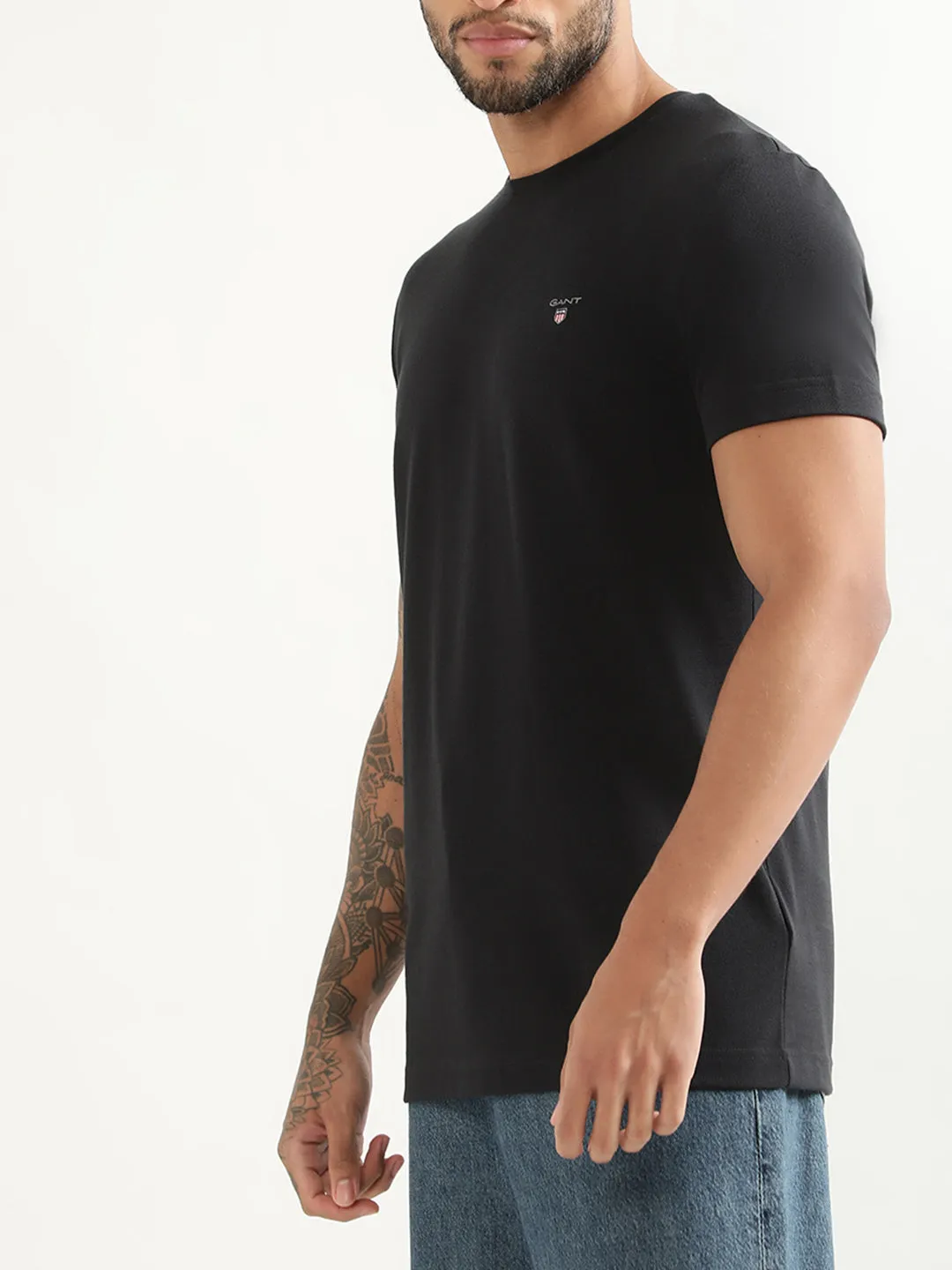 Gant Black Slim Fit T-Shirt