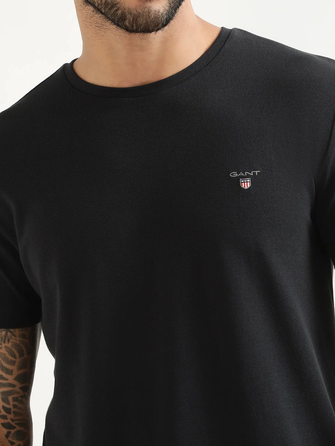 Gant Black Slim Fit T-Shirt