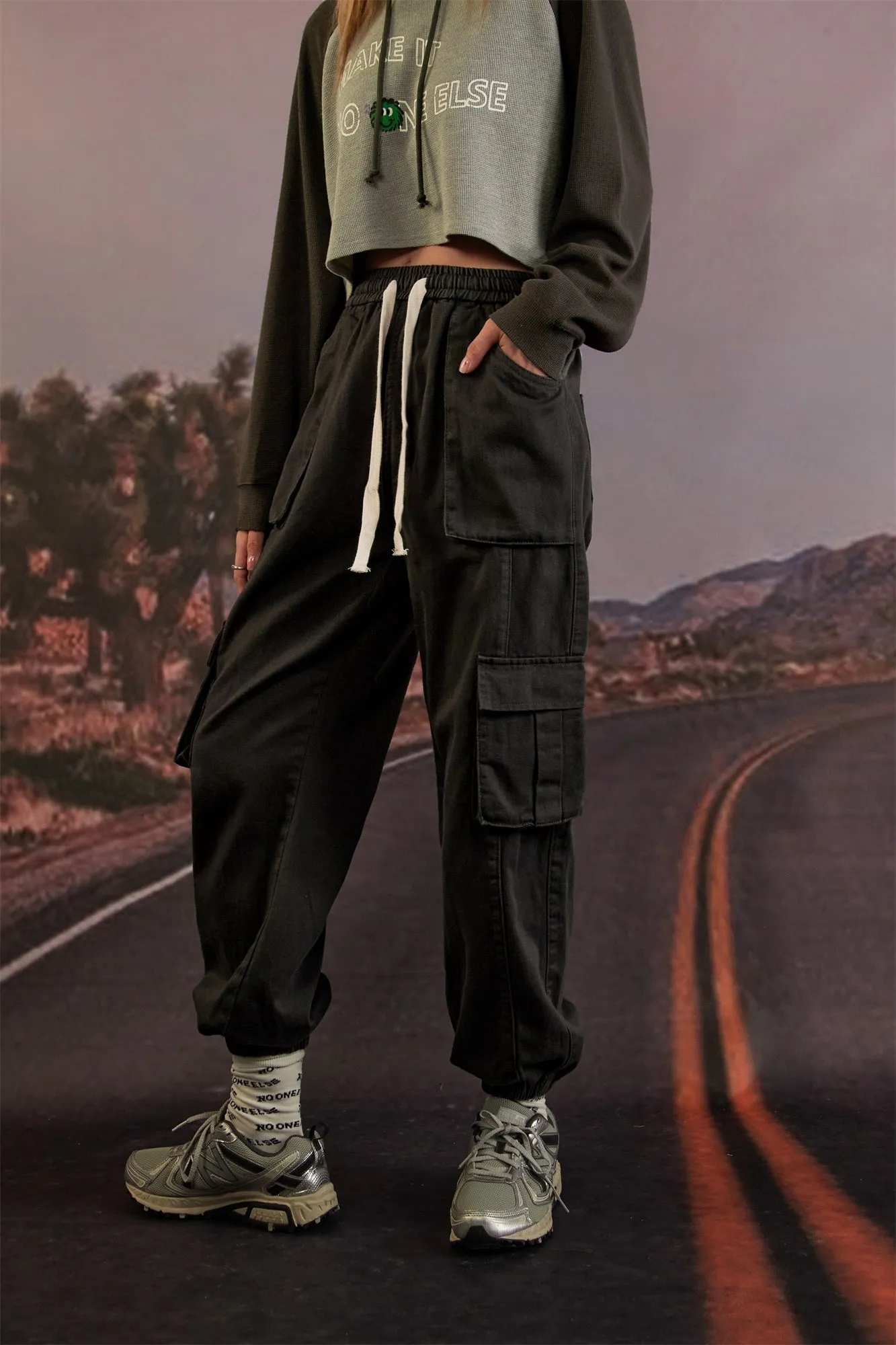 High Waist Jogger Casual Pants