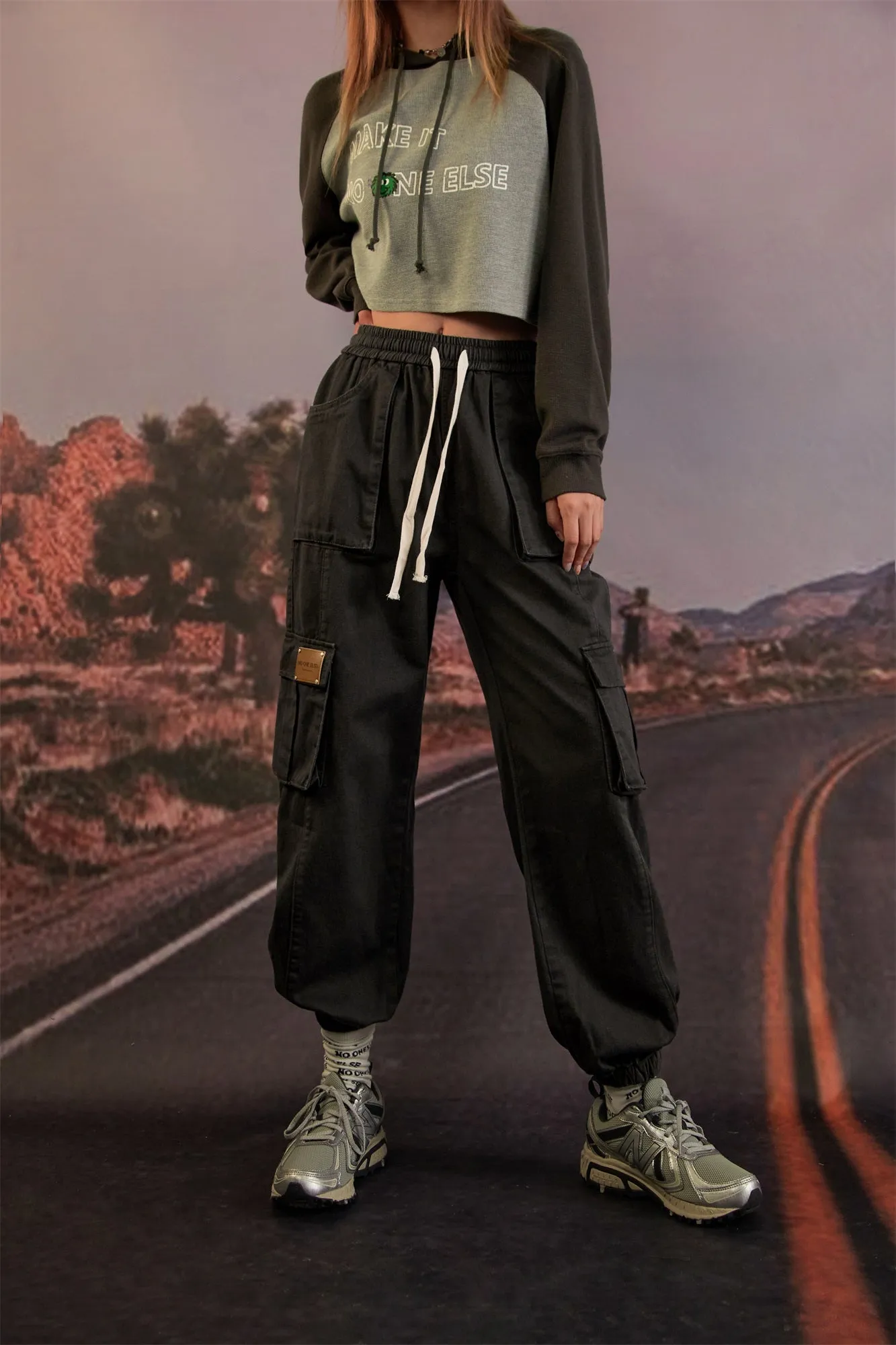 High Waist Jogger Casual Pants