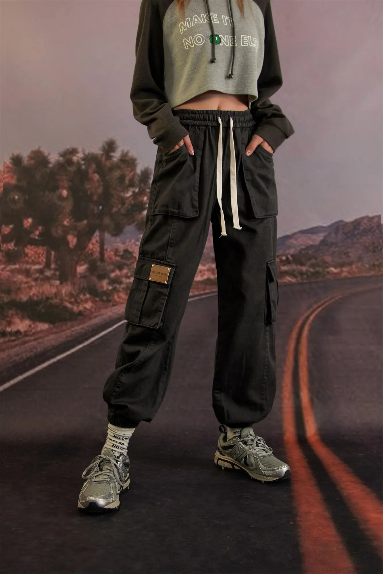 High Waist Jogger Casual Pants