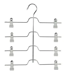 HomyDelight Four-Tier Skirt Hanger - Gel Grip 2 lbs 13" 15" 0.88