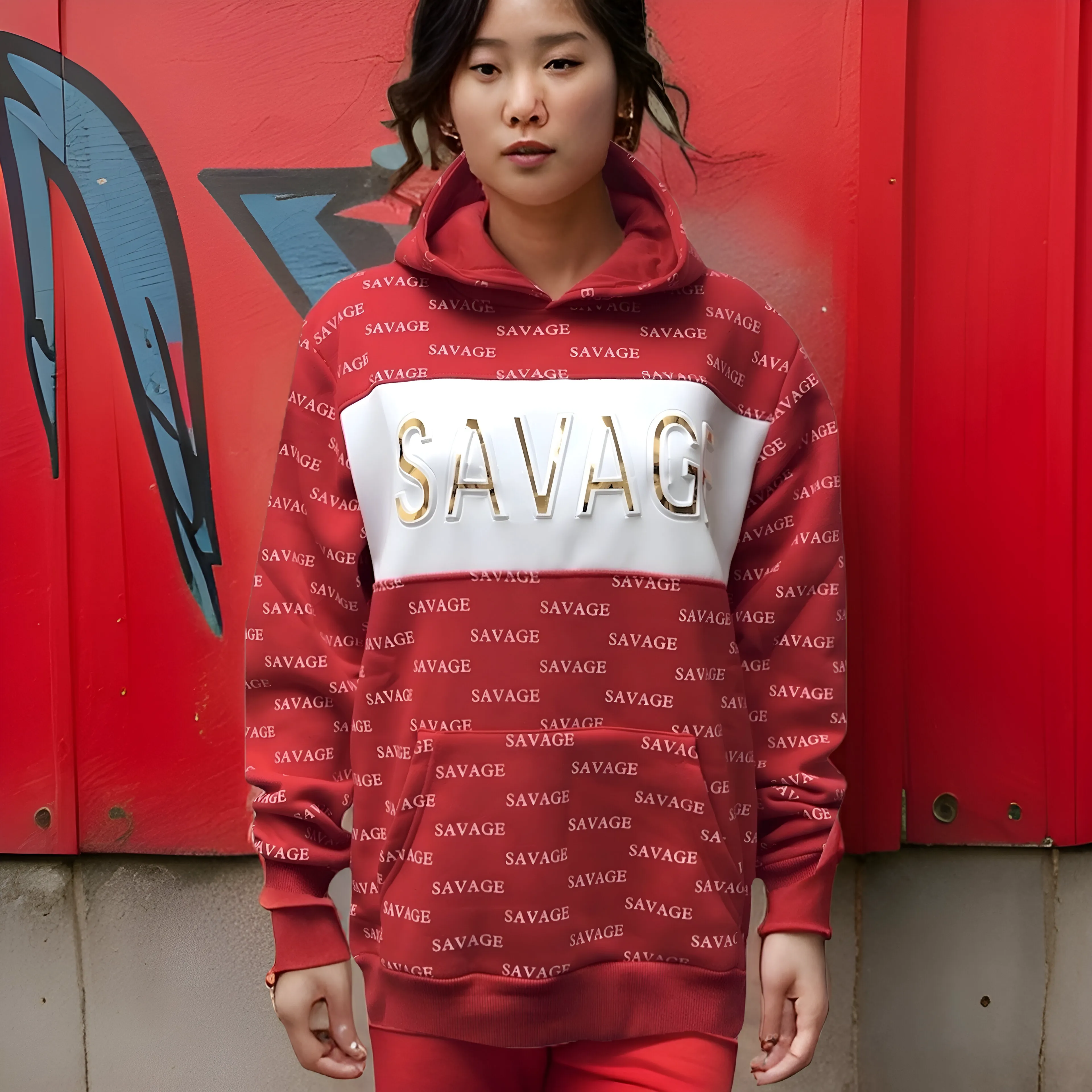 ^INFAMOUS BLACK SHEEP^ ~SAVAGE~ *3D PRINT* PULLOVER HOODIES FOR WOMEN