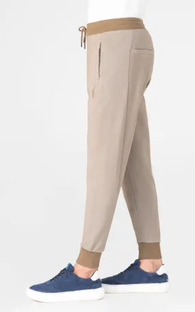 INTERLOCK JOGGER TROUSER KHAKI MELANGE