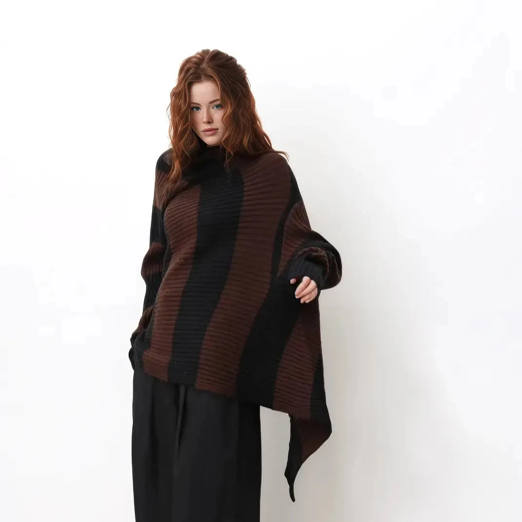 Irregular Design Knitted Pullover