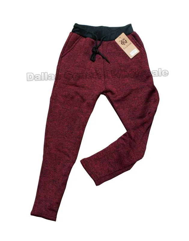 Kids Casual Thermal Jogger Pants Wholesale