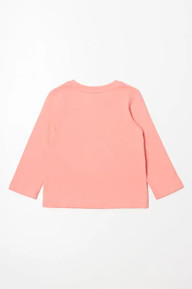 Long Sleeve T-Shirt Peach