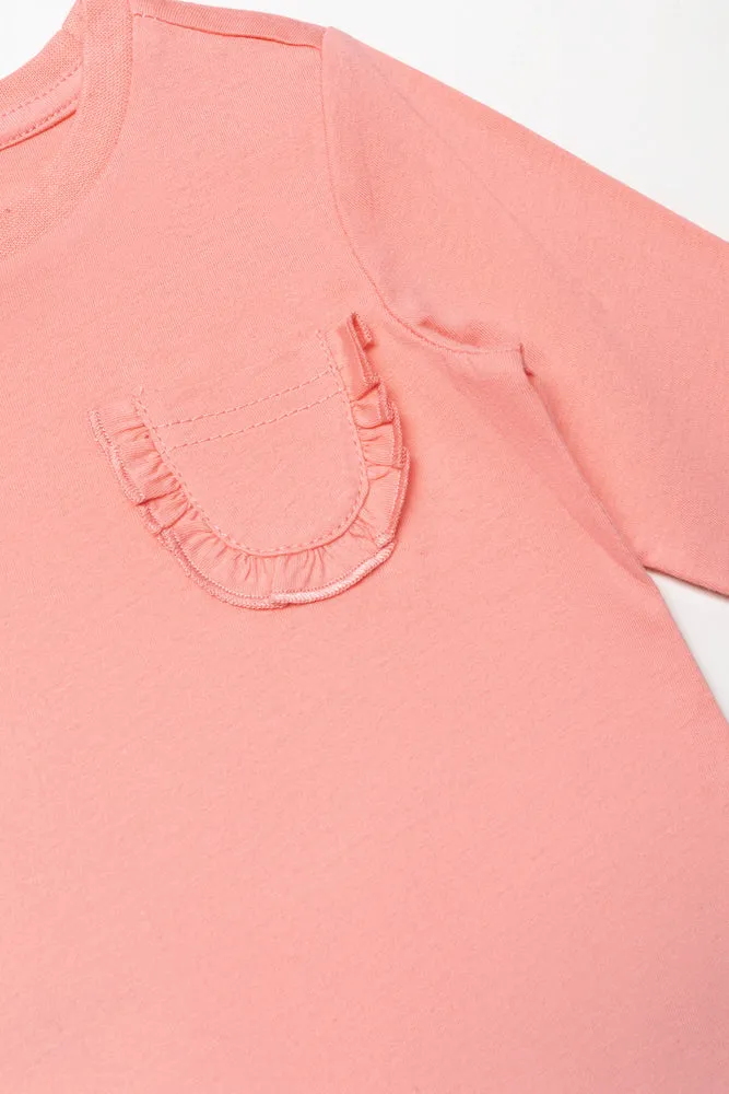 Long Sleeve T-Shirt Peach