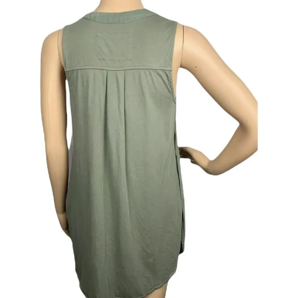 Maeve NWT Sleeveless Swing Army Green Rayo Tank - Size Small