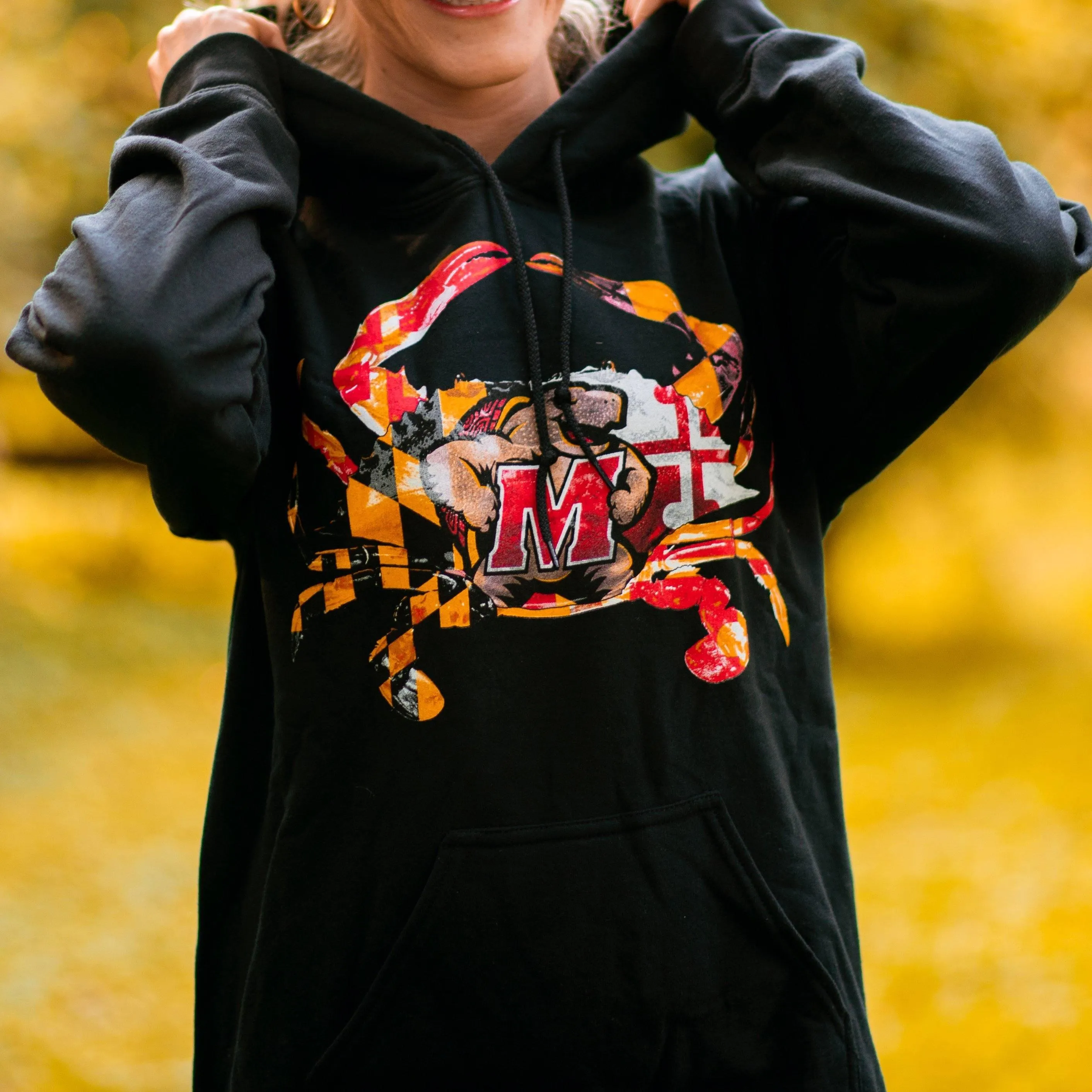 Maryland Terps Crab (Black) / Hoodie