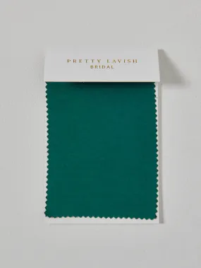 Matte Satin Emerald Bridesmaid Swatch