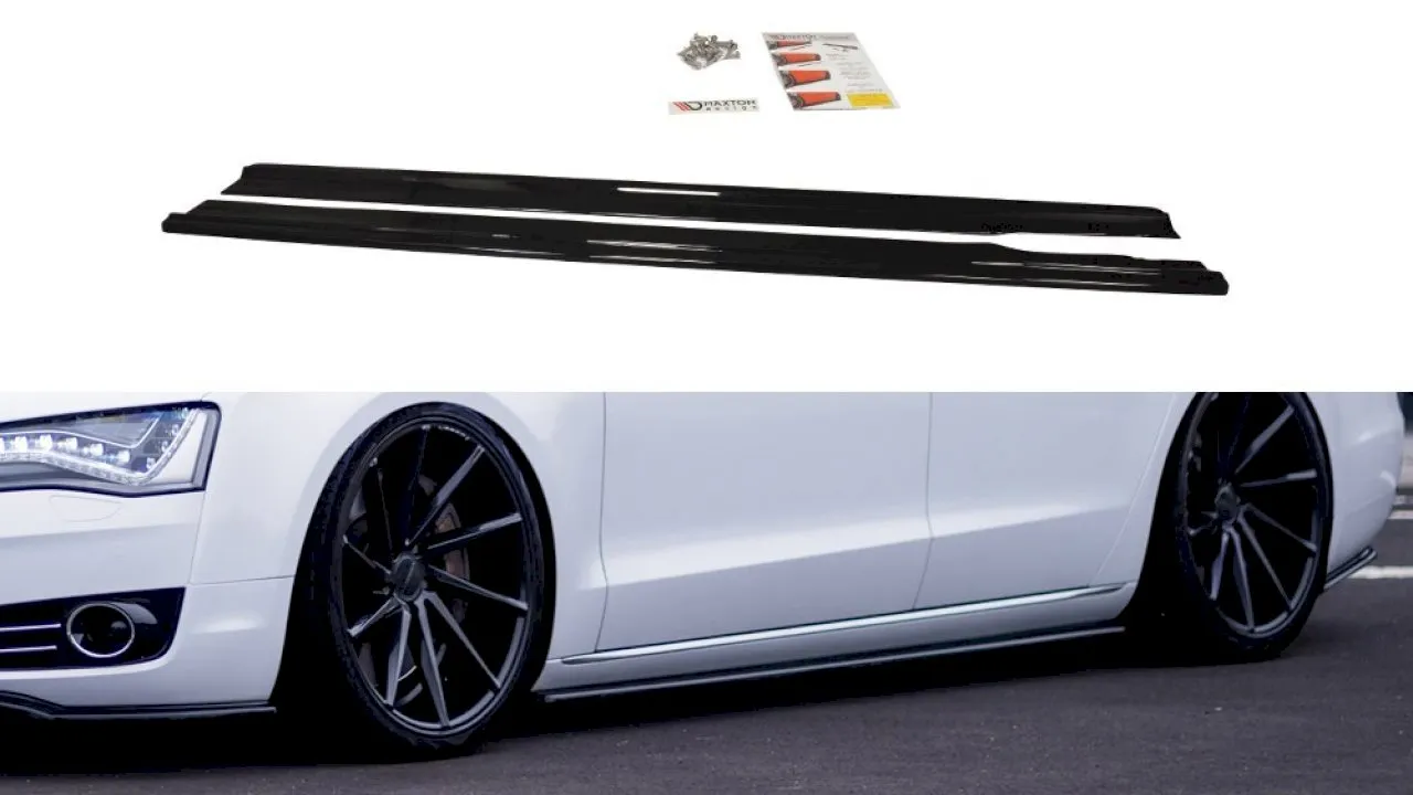 Maxton Design - SIDE SKIRTS DIFFUSERS AUDI A8 D4 (2009- 2013)