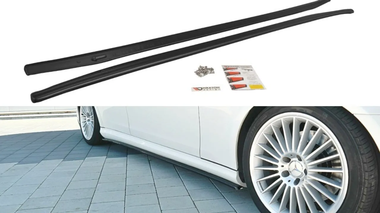 Maxton Design - SIDE SKIRTS DIFFUSERS MERCEDES CLS C219 55AMG (2004-2006)