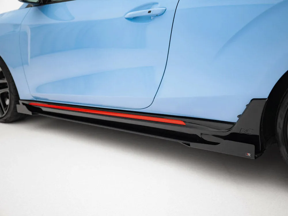 Maxton Design - Street PRO Side Skirts Diffusers   Flaps Hyundai Veloster N Mk2