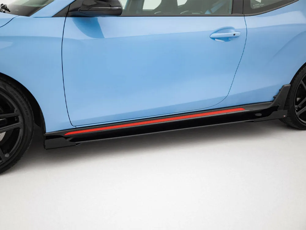 Maxton Design - Street PRO Side Skirts Diffusers   Flaps Hyundai Veloster N Mk2