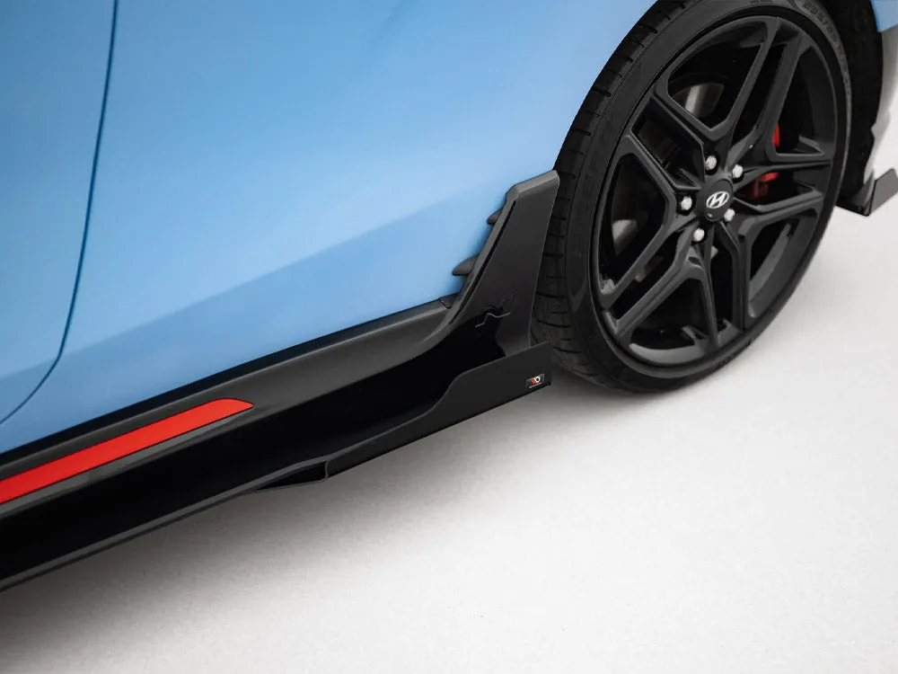 Maxton Design - Street PRO Side Skirts Diffusers   Flaps Hyundai Veloster N Mk2